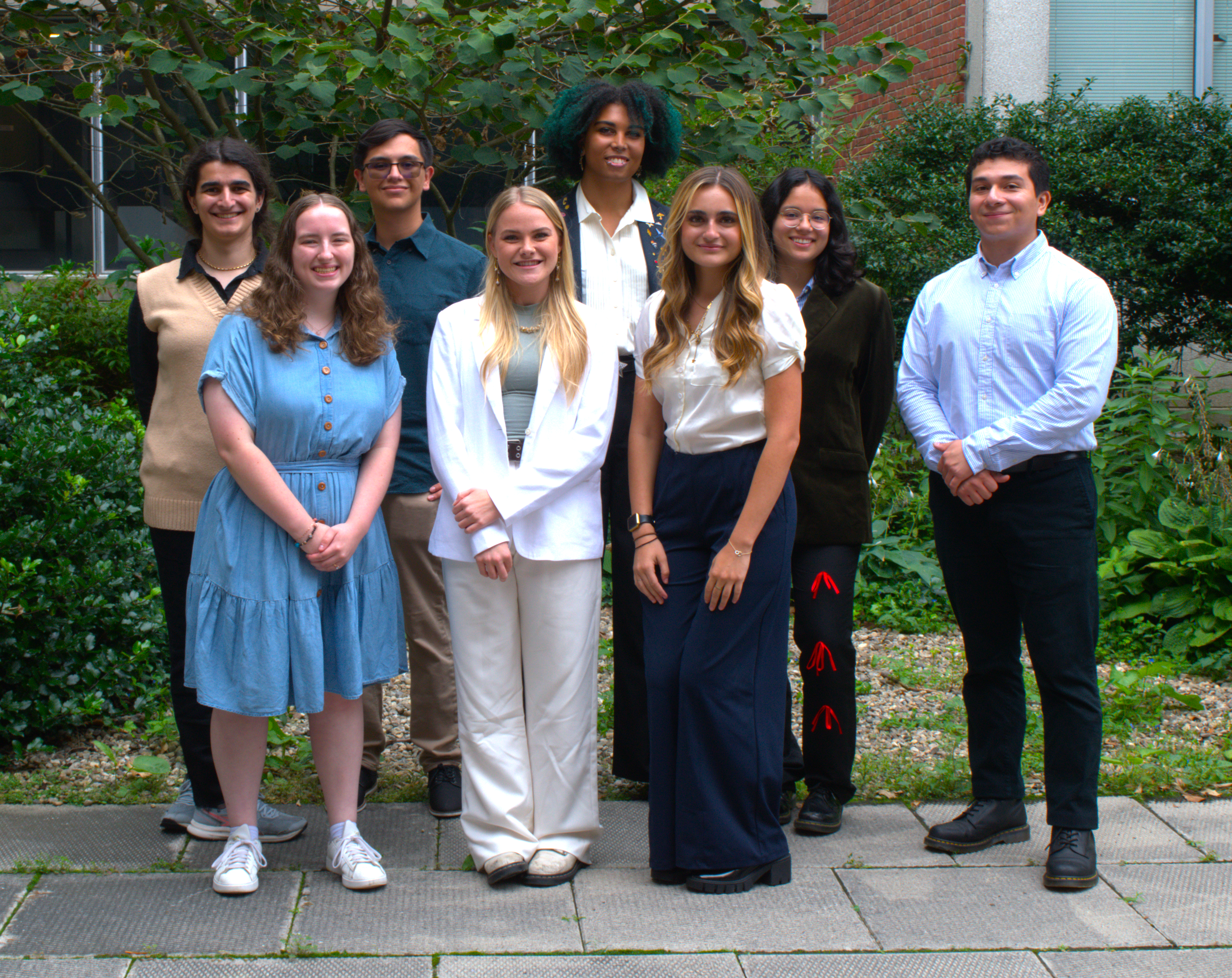 A group photo of the 2024 Solar REU interns