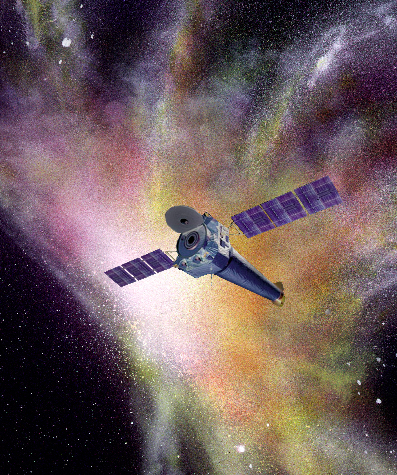 Credit:  An artist&#039;s illustration of the Chandra spacecraft.