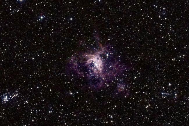 The Tarantula Nebula is one of the larger nebulae visible in the sky