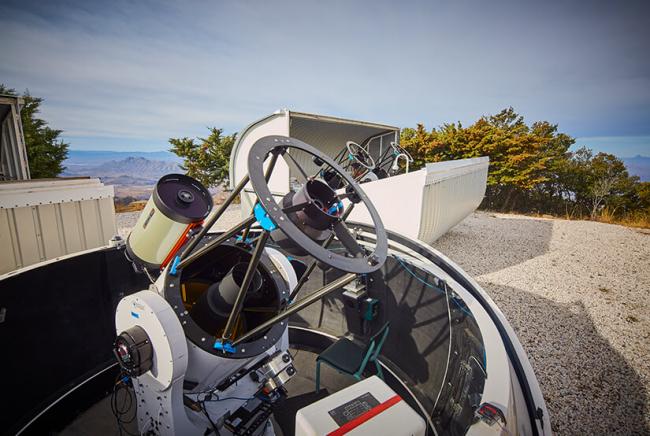 The MINERVA telescopes at the Fred Lawrence Whipple Observatory in Arizona. 