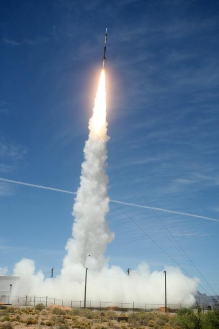 launch of a rocket carrying the Hi-C solar telescope