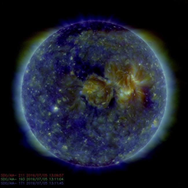 Solar Dynamics Observatory image of the Sun's atmosphere