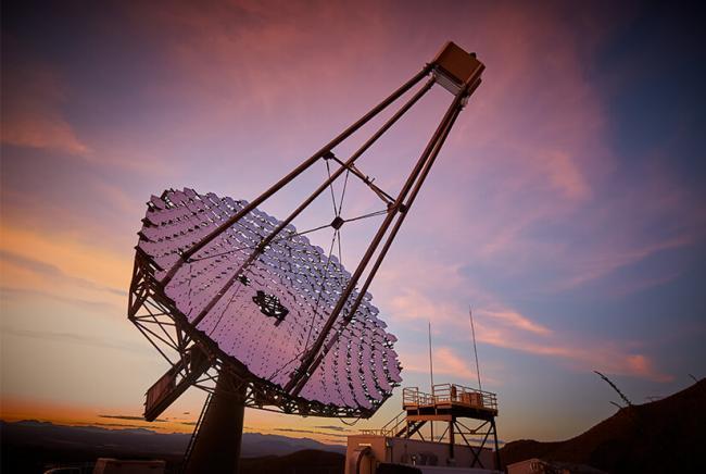 One of the four 12-meter telescopes comprising the VERITAS gamma-ray observatory.