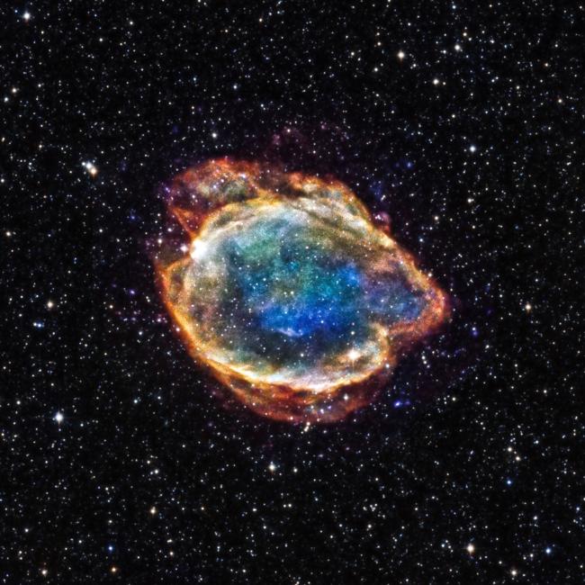 P G299 was left over by a particular class of supernovas called Type Ia.
