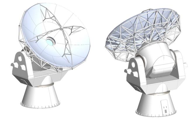 Artist's conception of future ngEHT antennas.