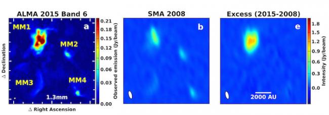 Protostar Blazes Bright, Reshaping Its Stellar Nursery - National