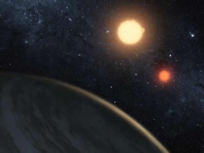 An Exoplanet Orbiting a Double Star