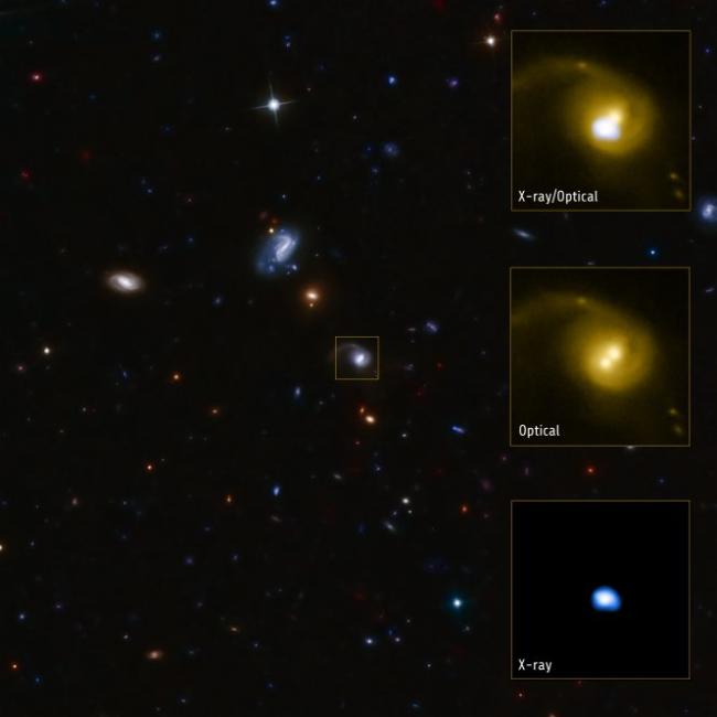 A Recoiling, Supermassive Black Hole